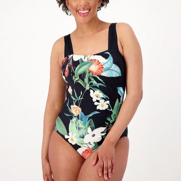 Jantzen Glamour One-Piece Swimsuit with Adjustable Straps  6472 - Picture 1 of 2